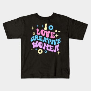 I love creative women Kids T-Shirt